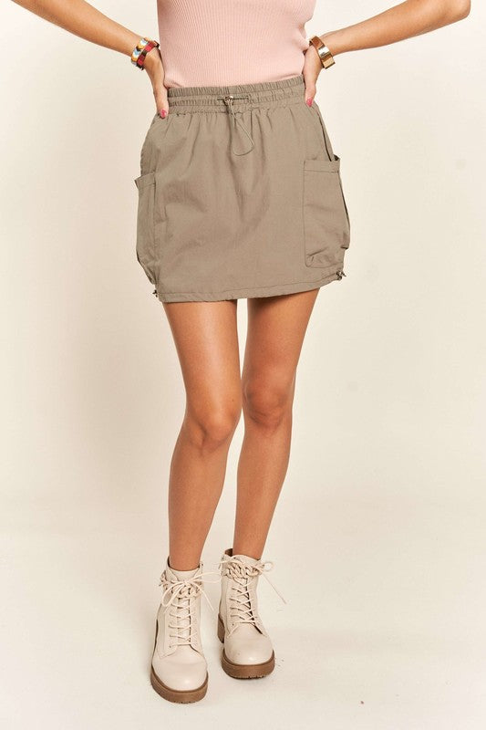 Hazel Blues® |  ADORA Drawstring Skort with Pockets