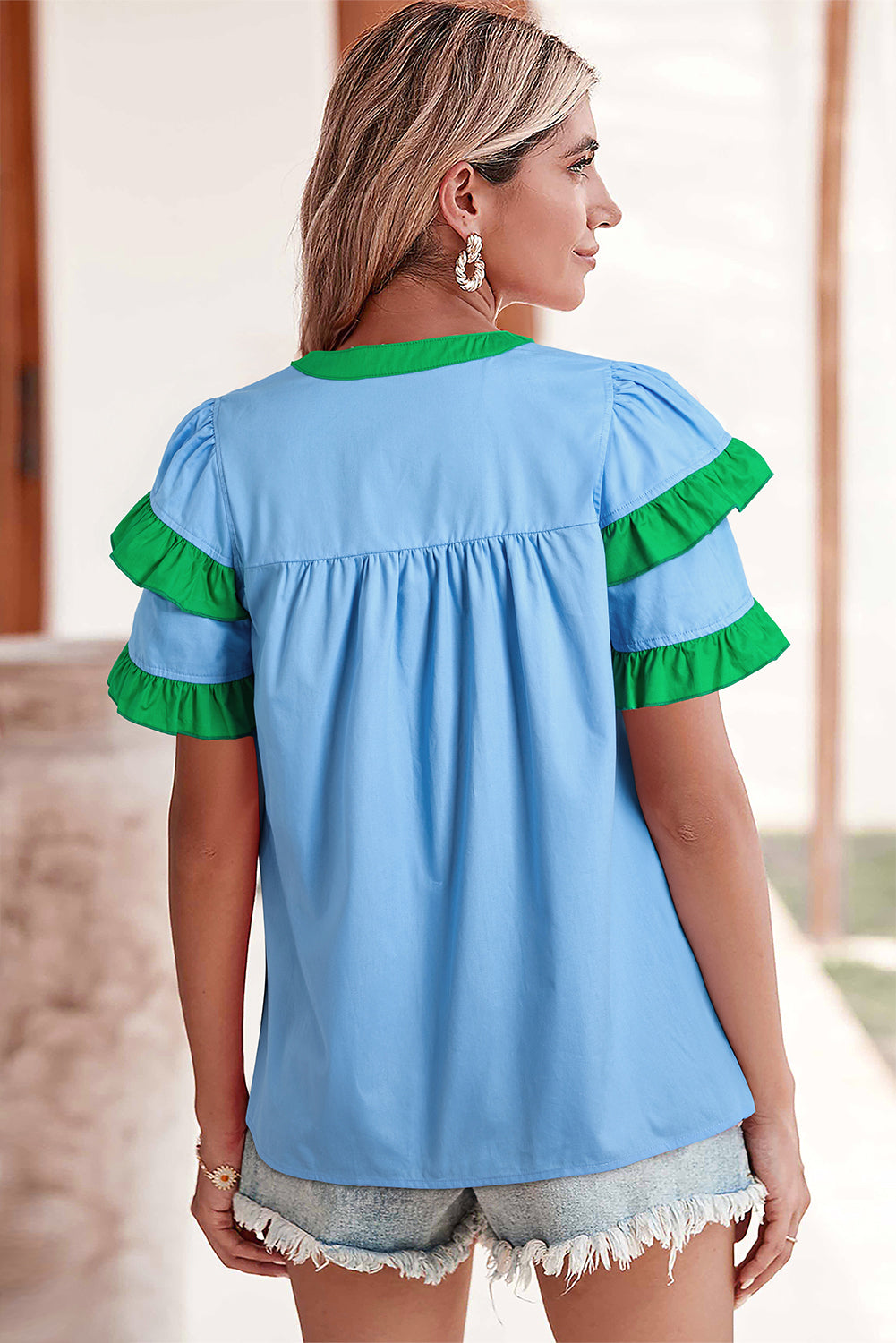 June Noelle Ruffled Blouse