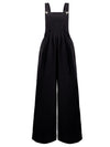 Hazel Blues® |  Square Neck Wide Strap Overalls