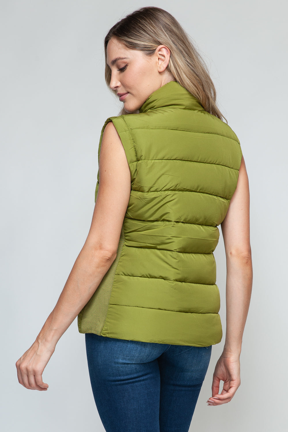 Hazel Blues® |  Snobbish Zip Up Turtleneck Vest with Pockets