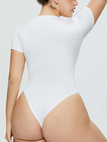Hazel Blues® |  Round Neck Short Sleeve Bodysuit