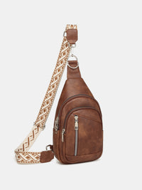 Hazel Blues® |  PU Leather Crossbody Bag with Two Detachable Strap