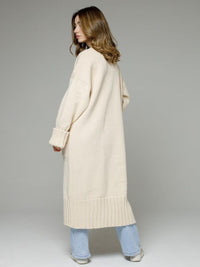 Hazel Blues® |  Pocketed Open Front Dropped Shoulder Cardigan