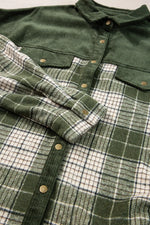 Hazel Blues® |  Plaid Button Up Long Sleeve Jacket