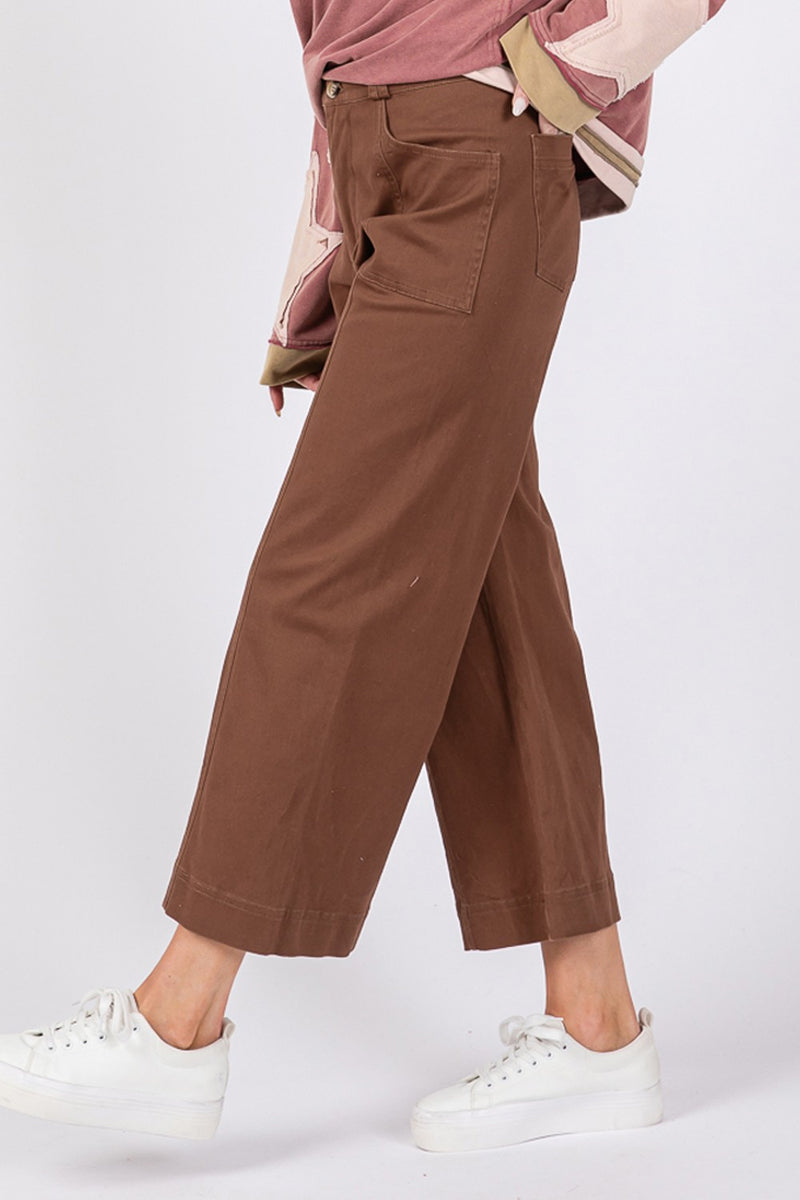 Hazel Blues® |  SAGE + FIG Wide Leg Cropped Pants