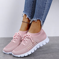 Hazel Blues® |  Breathable Mesh Lace Up Sneakers