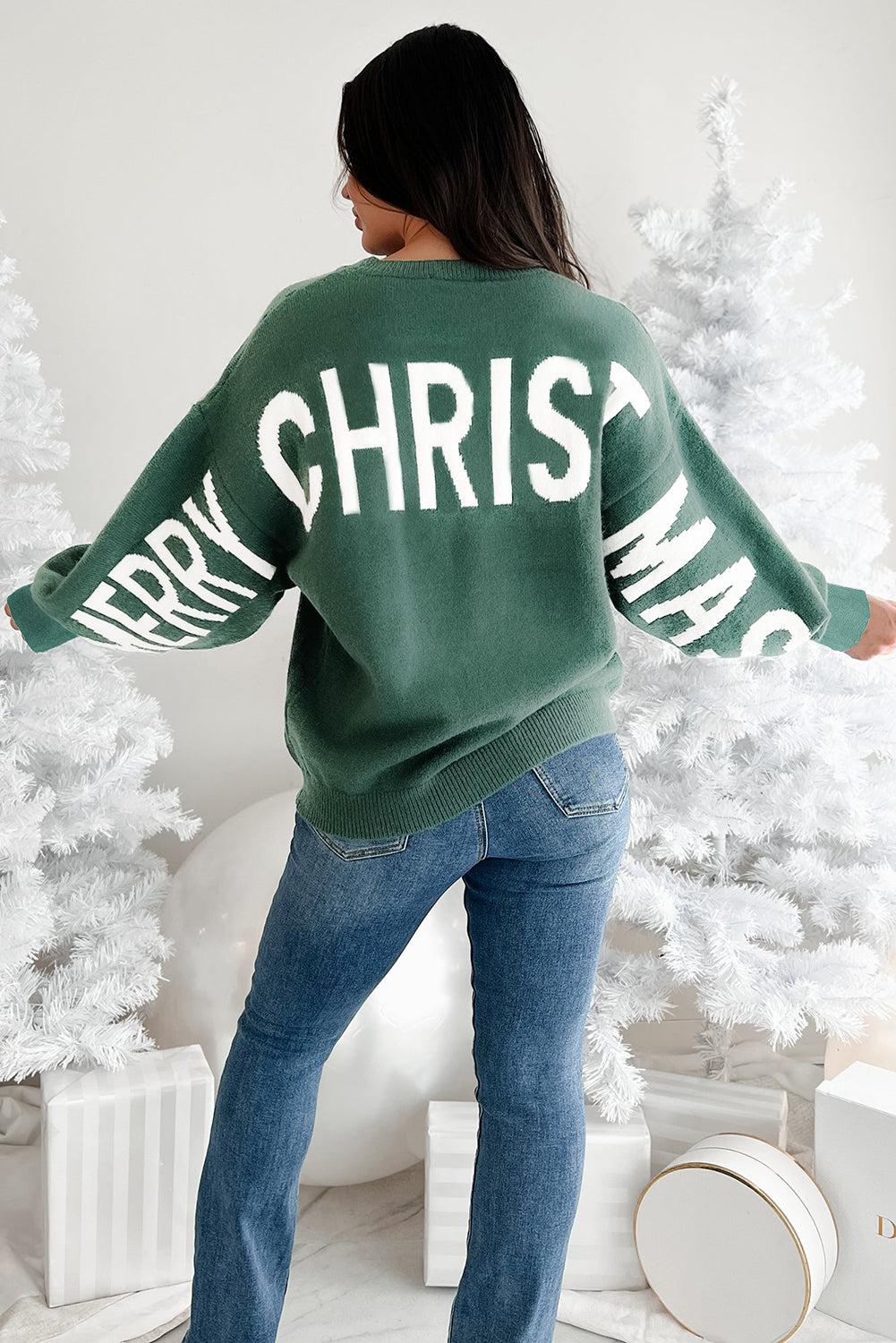 Christmas Magic Sweater — Blackish Green
