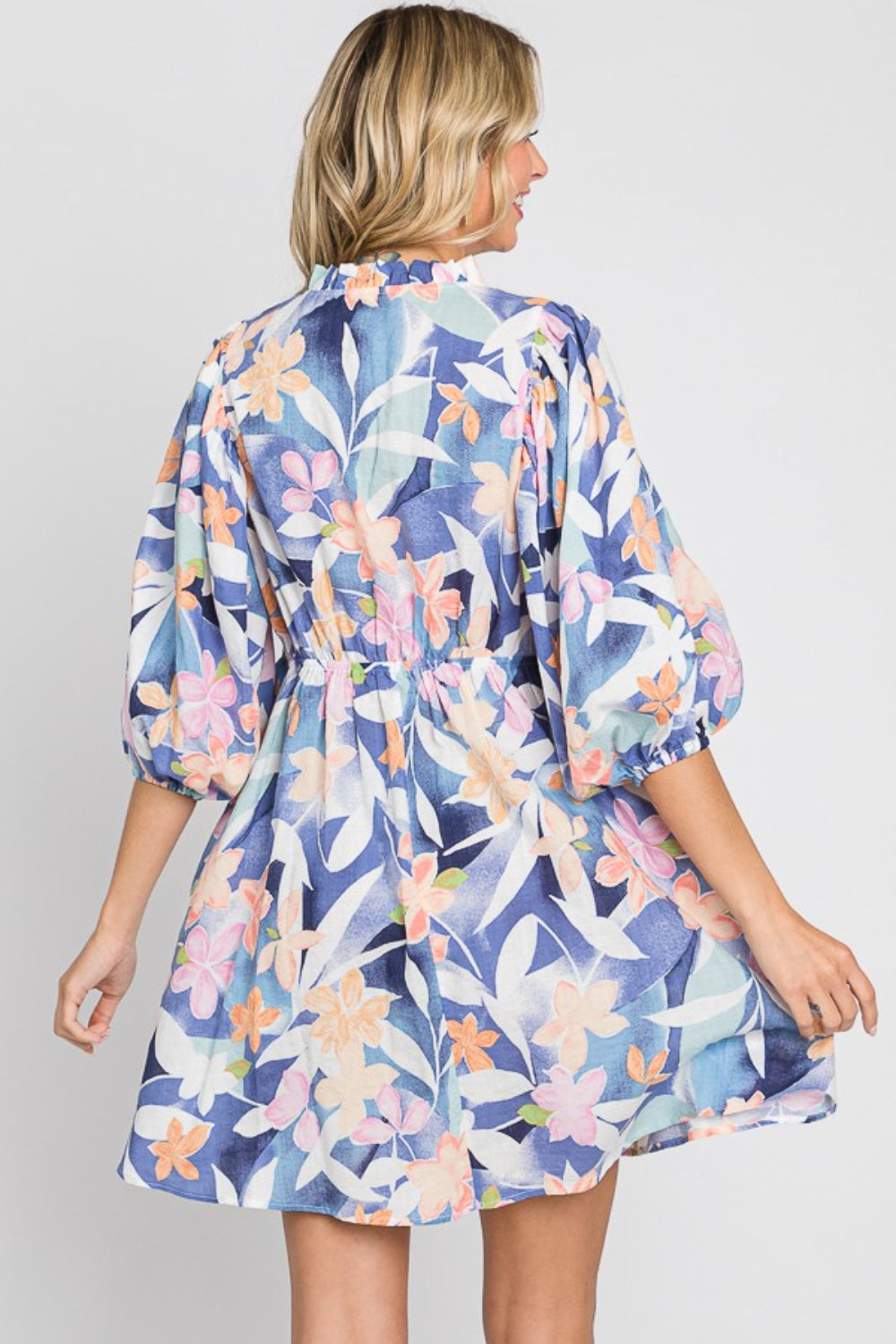 Hazel Blues® |  GeeGee Floral Print Mini Dress