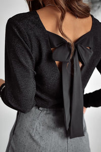 Hazel Blues® |  Bowknot V-Neck Long Sleeve Blouse