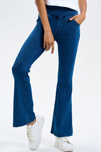 Hazel Blues® |  Basic Bae Pocketed Highly Stretchy Bootcut Jeans