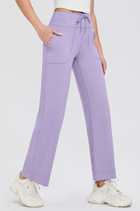 Hazel Blues® |  Basic Bae Drawstring High Waist Pants with Pockets