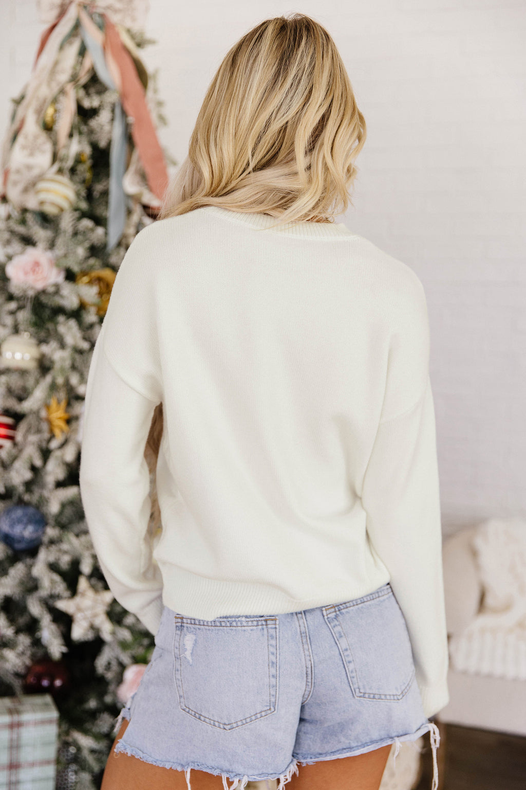 Harper Paige Christmas Tree Bow Sweater