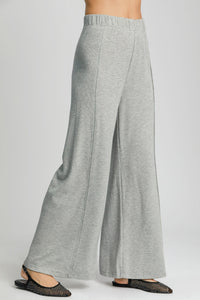 Hazel Blues® |  Umgee Elastic Waist Wide Leg Knit Pants