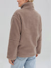 Hazel Blues® |  Turtleneck Zip Up Long Sleeve Plush Jacket
