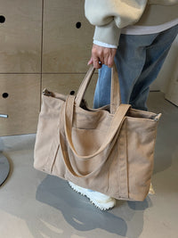 Hazel Blues® |  Corduroy Solid Large Tote Bag