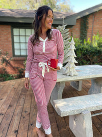 Hazel Blues® | Candy Striped Pajama Pants Set