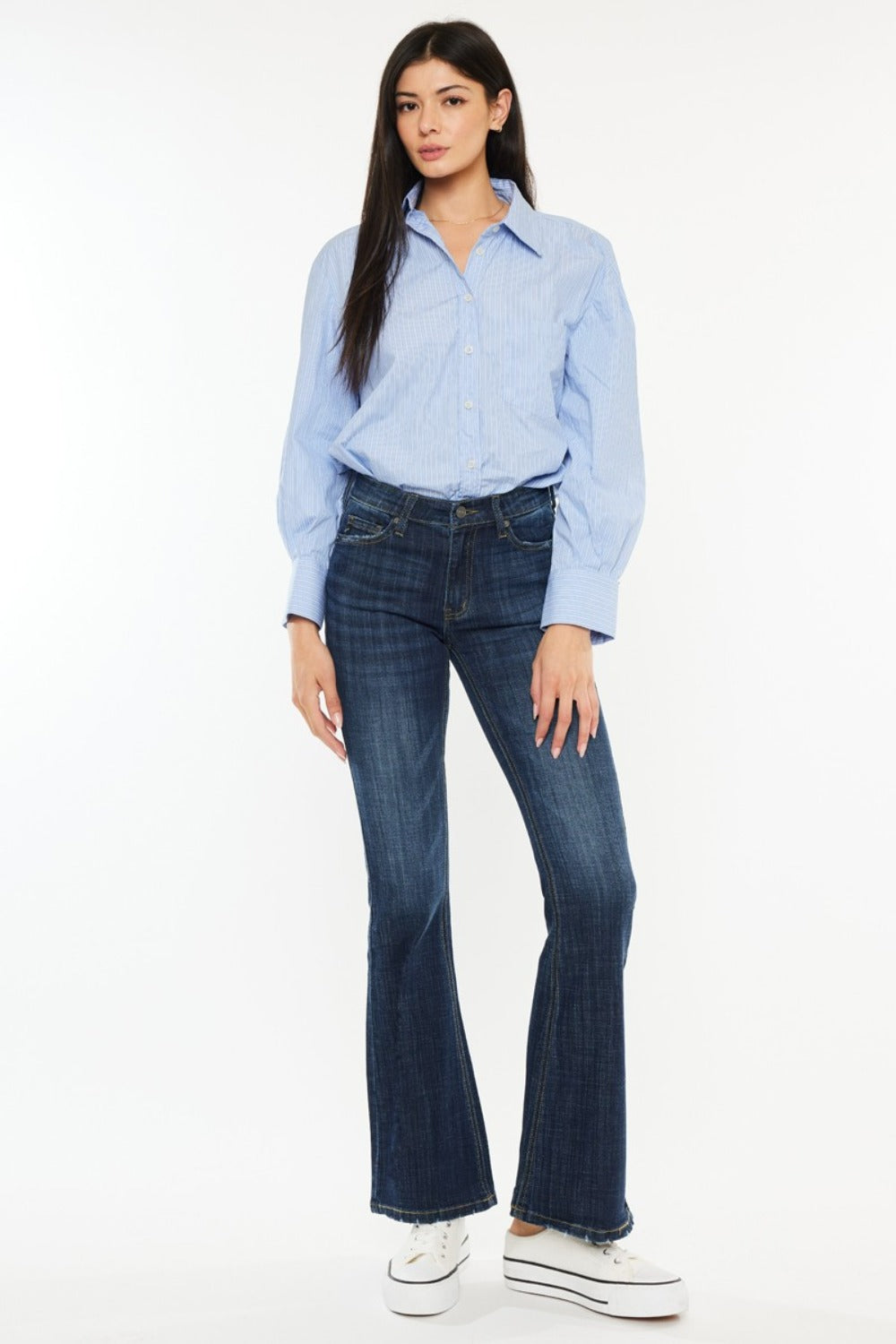 Hazel Blues® |  Kancan Mid Rise Flare Jeans