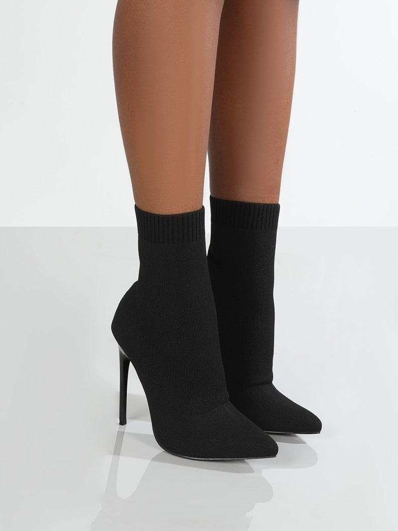 Hazel Blues® |  Mesh Point Toe Stiletto Boots