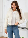 Hazel Blues® |  Pocketed Long Sleeve Cropped Hooded Winter Coat