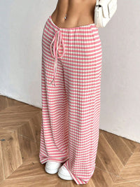 Hazel Blues® |  Tied Striped Wide Leg Pants