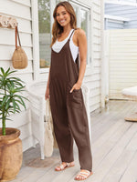Hazel Blues® |  V-Neck Spaghetti Strap Jumpsuit