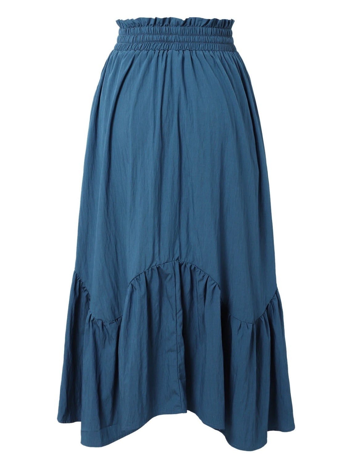 Hazel Blues® |  Smocked Waist Band Ruched Layered Skirt