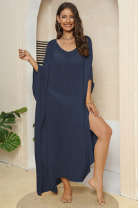 Hazel Blues® |  V-Neck Three-Quarter Sleeve Cover-Up