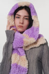 Hazel Blues® |  Fuzzy Contrast Striped Scarf