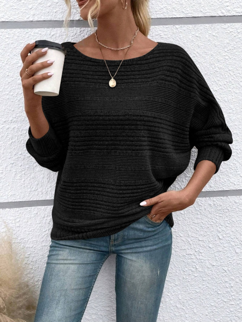 Hazel Blues® |  Round Neck Long Sleeve Top