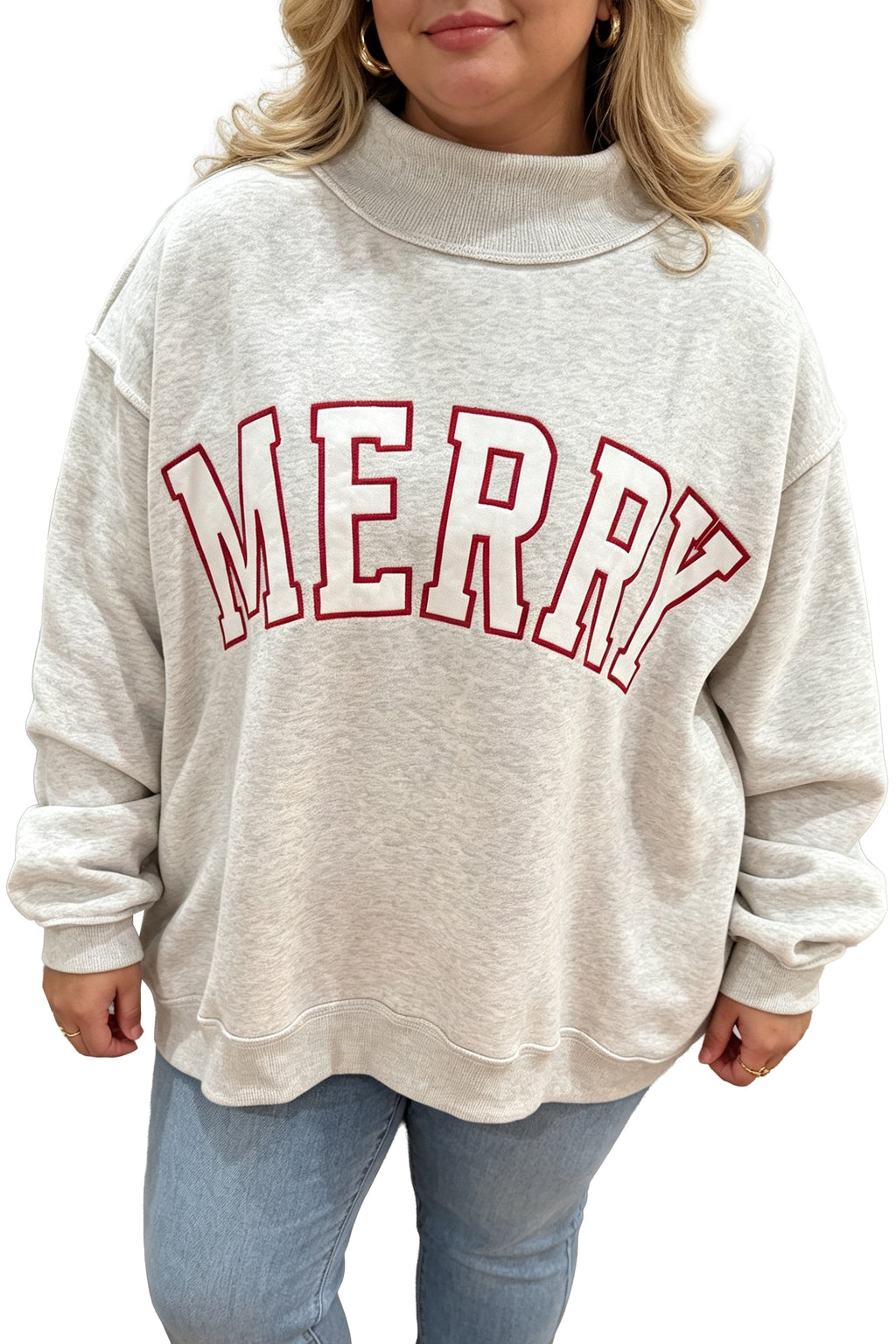Harper Jane Gray MERRY Christmas Sweatshirt