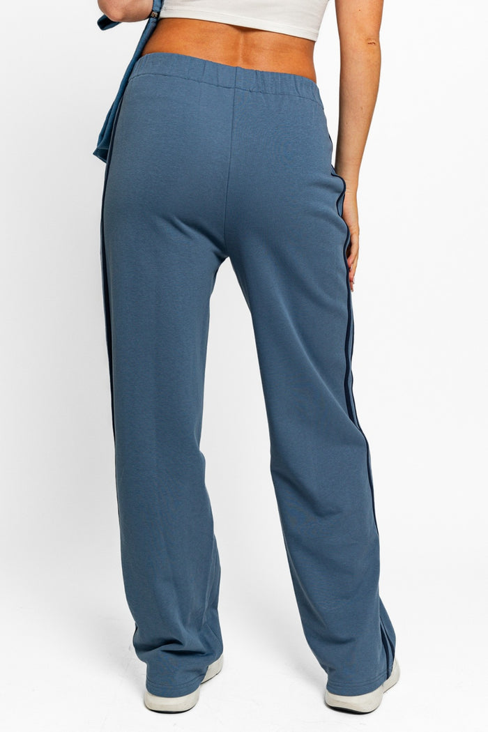 Hazel Blues® |  Tasha Apparel High Waisted Side Stripes Straight Track Sweatpants