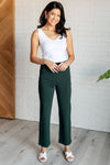 Hazel Blues® |  Magic Straight Pants in Hunter Green