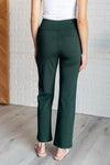 Hazel Blues® |  Magic Straight Pants in Hunter Green