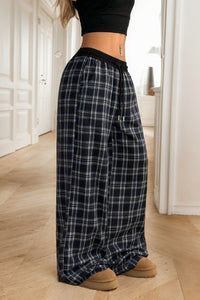 Hazel Blues® |  Plaid Wide Leg Pants