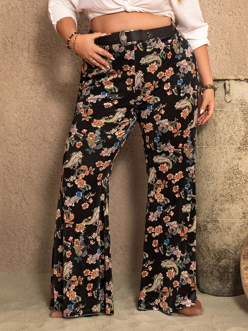 Hazel Blues® | Wide Leg Printed Pants