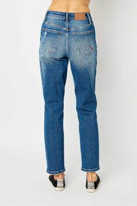 Hazel Blues® |  Judy Blue Distressed Slim Jeans