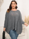 Hazel Blues® | Round Neck Batwing Sleeve Sweater