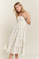 Hazel Blues® |  ADORA Smocked Floral Sweetheart Neck Cami Dress