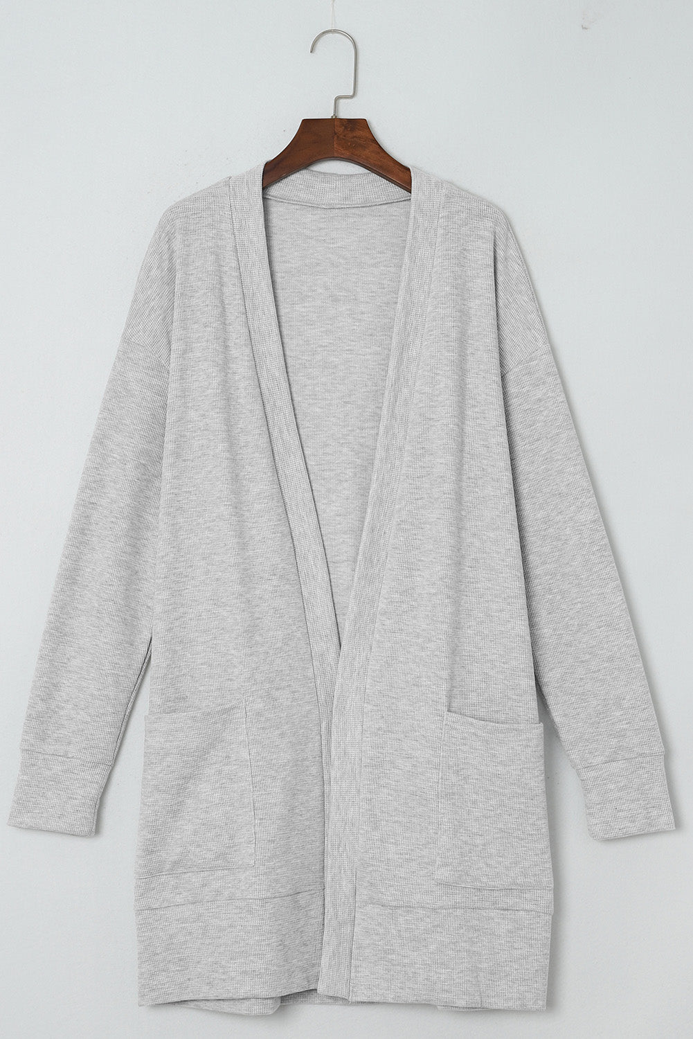 Hazel Blues® |  Pocketed Open Front Long Sleeve Cardigan