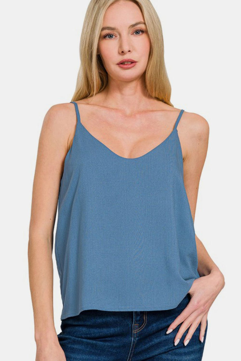 Hazel Blues® |  Zenana Two Layered Spaghetti Strap Cami