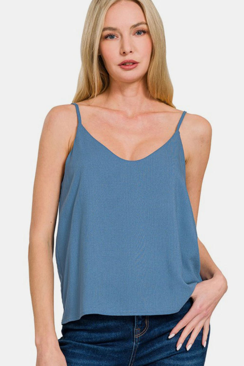 Hazel Blues® |  Zenana Two Layered Spaghetti Strap Cami