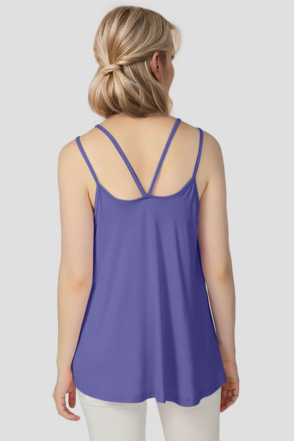 Hazel Blues® |  Basic Bae Bamboo Scoop Neck Double Spaghetti Straps Cami