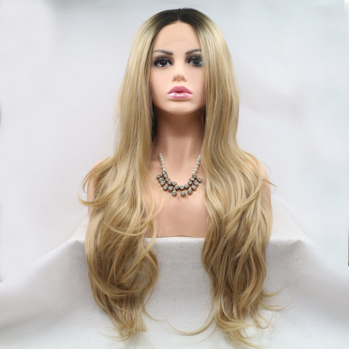 Hazel Blues® |  13*3" Lace Front Wigs Synthetic Long Wavy 24" 130% Density