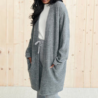 Hazel Blues® |  Open Front Long Sleeve Cardigan with Pockets