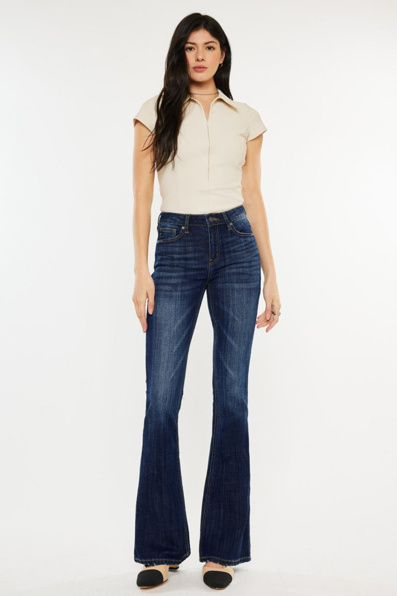 Hazel Blues® |  Kancan Mid Rise Slim Flare Jeans