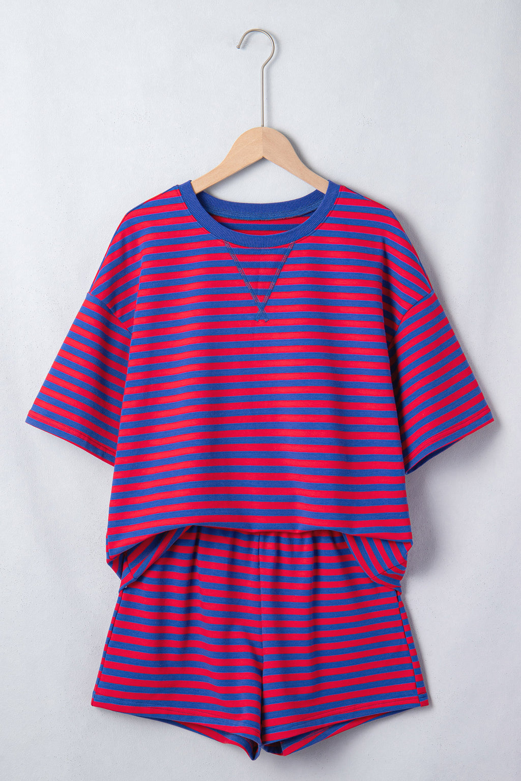 Aria Rain Striped Ribbed Shorts