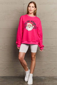 Hazel Blues® |  Santa Graphic Long Sleeve Sweatshirt