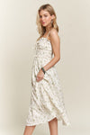Hazel Blues® |  ADORA Smocked Floral Sweetheart Neck Cami Dress
