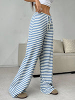 Hazel Blues® |  Tied Striped Wide Leg Pants