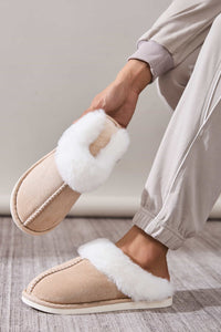 Hazel Blues® |  Faux Fur Round Toe Slippers